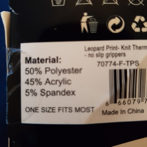 Mia & Tess women's thermal knit slipper socks sherpa lined, New - Picture 3 of 5